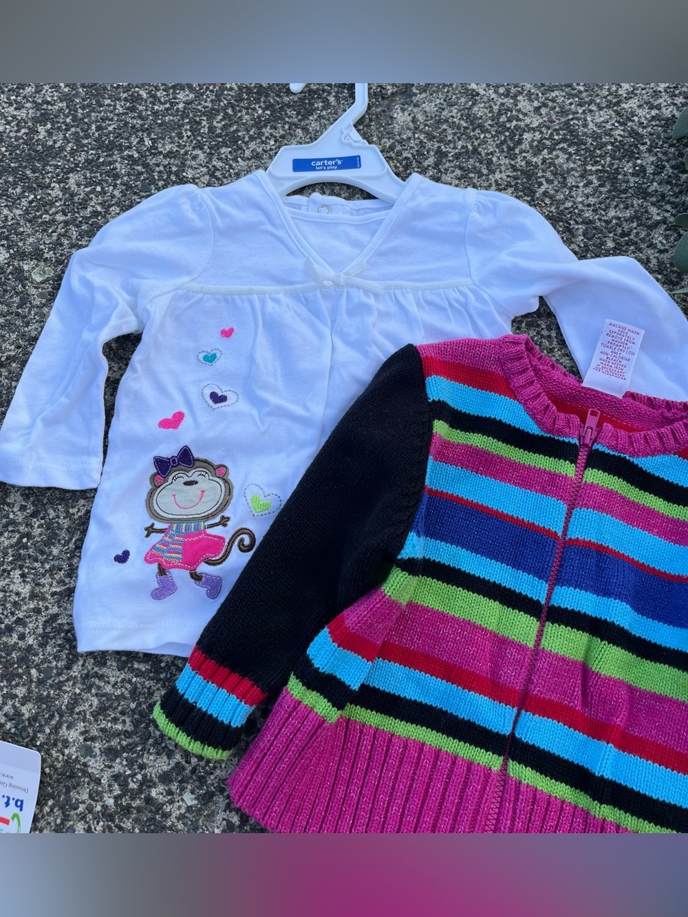 ♥️💙Gymboree Multi-Color Striped Zip Cardigan